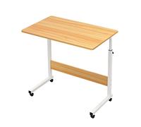 Moveable Laptop Stand Adjustable Height Mobile Table Standing Desk Sofa Side Bed Cart Portable With Wheels Overbed Rolling Tray And Projector