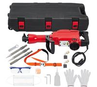 MOVECOM 1700W Electric Jack Hammer with 3-Piece Chisels Bit Set | Heavy-Duty Concrete Breaker Tool Kit