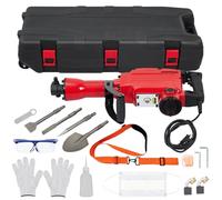 MOVECOM 2200W Electric Jack Hammer with 4-Piece Chisels Bit Set | Heavy-Duty Concrete Breaker Tool Kit
