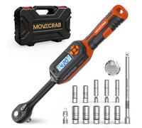 movecrab 3/8"Digital Torque Wrench 4.2-85Nm/3-62 6Ft.Lb Magnetic Spark Plug Socket U Joint Extension Bar for Car Motorcycle