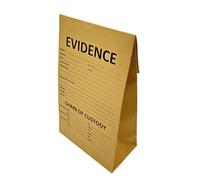 MOVEED Paper Evidence Bags 30 * 46 * 17 * 11cm, 20 * 35 * 12 * 10cm, 15 * 25 * 8 * 8cm Crime Scene for Receipts (25, Small)