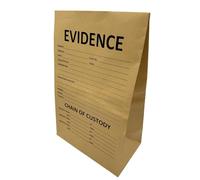 MOVEED Paper Evidence Bags 30 * 46 * 17 * 11cm, 20 * 35 * 12 * 10cm, 15 * 25 * 8 * 8cm Crime Scene Paper Evidence Bag for Receipts (10, Large)