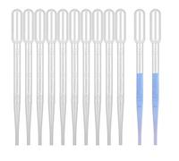 moveland 3ML Plastic Pipettes Disposable Eye Dropper Pipettes, Premium Graduated Pipettes Essential Oil Transfer for Makeup Tool, Science Class, Crafting, DIY Ar, 10 PCS
