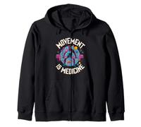 Movement Is Medicine Exercise Therapy Sports Medicine Zip Hoodie