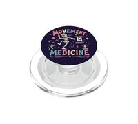 Movement Is Medicine Funny Skeleton Dance Wellness PopSockets PopGrip for MagSafe