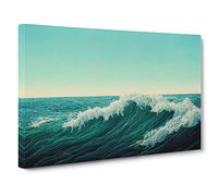 Movement Of The Ocean Vol.2 Canvas Print | Gallery Wrapped 30mm Frame Wall Art | 30x20 inches | Ready to Hang | Coastal Seascape Picture | Living Room Bedroom Lounge Office