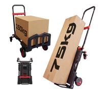 MoverX 2-in-1 Folding Sack Truck, Hand Truck & Platform Trolley, 150kg