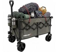Moverx Folding Camping Trolley / Festival Wagon 120L / 150Kg - Khaki Alloy Steel
