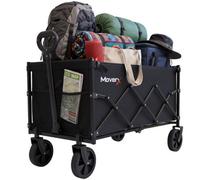 Moverx Folding Camping Trolley / Festival Wagon 150L / 150Kg - Black Alloy Steel