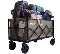 Moverx Folding Camping Trolley / Festival Wagon 150L / 150Kg - Khaki Alloy Steel