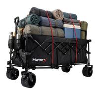 MoverX Moverx Folding Camping Trolley / Festival Wagon 300L / 180Kg - Black Alloy Steel