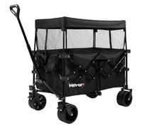 MoverX Moverx Folding Festival Wagon Canopy 200L / 150Kg - Black Steel