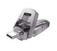 MOVESPEED USB Flash Drive - 256GB Thumb Drive, 1090MB/s High-Speed Read, USB 3.2 Gen 1 + Type-C Dual Interface, Zinc Alloy Flip Cover Design, YSUYVP10-256GSR