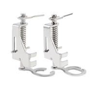 MovFlax 2Pcs Open Toe/Large Metal Free Motion Quilting Darning Presser Foot Set for Low Shank Sewing Machines，Domestic Sewing Machines (2, Large,Open Toe)