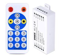 MOVHEIYL WS2812B WS2811 WS2813 WS2815 1903 SP602E Controller with 4 Signal Outputs for LED Module Pixel Strip String Light Andriod iOS APP/RF Remote/Trigger Control