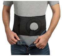 Movibrace Abdominal Ostomy Belt for Post-Operative Care After Colostomy or Ileostomy Surgery (Large), Black