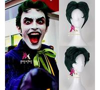 Movie Batman Joker Dark Green wig Halloween Anthony Mino Role Play Green short hair fancy costume