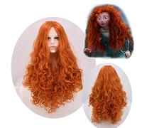Movie Brave Princess Merida wig Cosplay Costumes Mei lida Long Curly Synthetic Hair Halloween Party Role Play Wigs For Women