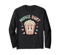 Movie Buff Popcorn Bucket Long Sleeve T-Shirt