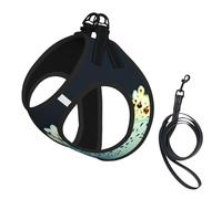 Movie Clapboard And Popcorn Print Pet Leash Vest Reflective Adjustable Soft Mesh Vest Breathable For Daily Walks