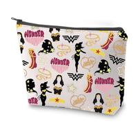 Movie Cosmetic Bag Warrior Princess Makeup Bag with Zipper Woman Power Gift Super Woman Survival Kit (Wonder)