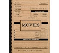 Movie Critic Film Review Book: Capture Every Critique. Ideal for Film Buffs, Popcorn Enthusiasts, Cinephiles, and Binge Watchers