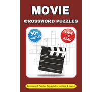 Movie Crossword Puzzle Book: Crossword Puzzles with Easy to Read Print about Movie, TV Show, Anime and More | 6*9 inches, 112 pages | 50+ Puzzles ... Gift for Vacations, Festivals and Relaxation