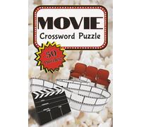 Movie Crossword Puzzle: Crossword Puzzle with Easy-to-Read Print for Movie, Film, TV Enthusiasts | 6x9 inches, 100 pages, 50 puzzles | Gift for Men, Women and Teens