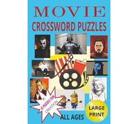 MOVIE CROSSWORD PUZZLES: Crossword Puzzles Based on Popular Movie Titles {6x9, 80 pages, 40 puzzles} Fun For All Ages, Great Gift