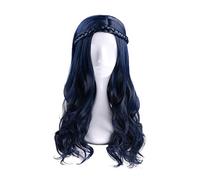 Movie Descendants 2 Evie Long Wavy Wig Cosplay Costume Women Heat Resistant Synthetic Hair Halloween Party Wigs