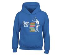 Movie Diary Themed World Book Day Hoodie, Funny Wimpy Kid Gift For Boys Girls Reading Books Lover Unisex Kids Adults Hoodie (Royal, 7 Years)