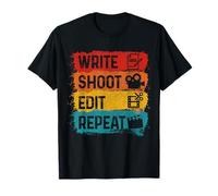 Movie Director Producer Film Maker Write Shoot Edit Repeat T-Shirt