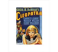 MOVIE FILM CLEOPATRA DEMILLE COLBERT QUEEN EGYPT ROME DRAMA ART PRINT B12X5469