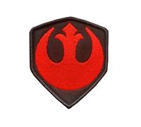 Movie Film Rebel Alliance Patch, Hook and Loop, Embroidered Rebel Alliance Shield Applique Patch, Funny Meme Morale Patches, Moral Patch, Military Patch for Tactical Backpacks Jeans Hats Jersey - Red