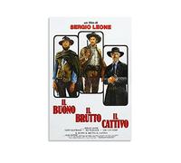 Movie Good The Bad And The Ugly Poster Prints on Canvas Home Wall Decor Picture Print Modern Family Bedroom Decor Posters 24x36inch(60x90cm)