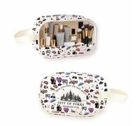 Movie Inspired Clear Makeup Bag Edward's Cullen & Bella Swan Fans Gift Vampire Lover Clear Toiletry Bag City Of Forks, Rain C-Makeup, Clear Makeup Bag