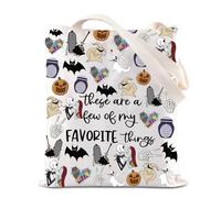 Movie Inspired Gift Zero Ghost Dog Tote Bag Nightmare Skull Lover Shopping Bag Spooky Gift (Nightmare)
