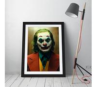 Movie Joker Green Red Blue Framed Wall Art Picture Print - A1 - Black Frame
