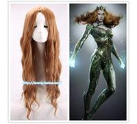 Movie Justice League Aquaman Mera Wig Cosplay Mera Hair Comic Brown Wig Carnival Hair Mera Costume Accessories Cosplay Prop 75CM