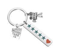 Movie Lover Keychain Film Buff Gifts Film Director Keyring Movie Night Gifts Movie Maker Jewelry (Movie key uk2)