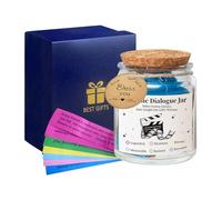 Movie Lovers Dialogue Jar - 90 Classic Dialogues, Perfect for Mothers Day, White Elephant, Graduation Gifts - Glass Blessings Jar