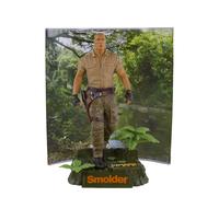 McFarlane Toys Movie Maniacs Smolder 6-Inch Scale Figure - Jumanji: The Next Level Collectible with Exclusive Bonus Item, Environmental Base, Printed Backdrop, and Art Card for Collectors