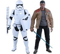 STAR WARS - Finn & First Order Riot Control Stormtrooper Action Figure Hot Toys
