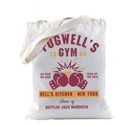 Movie Merch Gift Fogwells Gym Tote Bag for Movie Fans Braille Gift Crime Gift Murdock Fans Gift (Fogwells Gym)