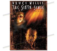 Movie Metal Signs for Mancave, Shed, Garage, Kitchen, Man Cave. Gift for Birthday, Christmas, Xmas. Retro Vintage Reproduction Memorabilia Tin Signs. 20cm x 15cm (SIXTH SENSE)