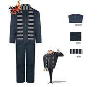 Movie Minion Thief Dad Gru Costume Halloween Party Performance Cosplay Costume for Men Party Fantasy Outfits Carnival Roleplay M Costume