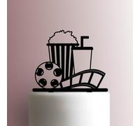 Movie Night Acrylic Cake Topper 3mm Thick Premium Laser Cut Cake Decoration for Birthday, Wedding, Baby Shower & Party Cakes Durable Reusable