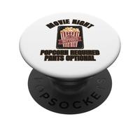 Movie Night Popcorn Required Pants Optional Funny PopSockets Adhesive PopGrip