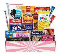 Movie Night Snack Gift Basket, 20 Assorted Treats, Popcorn, Candy, Chocolate, & More, Premium Snack Gift Box by Lecsa Specialty Snacks