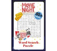Movie Night Word Search Puzzle Book: Word Searches with Easy to Read Print about Movie Night , Hollywood Movies, Best Movies of All Time and More | ... Gift for Vacations, Holiday and Free Time